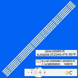 LED Backlight strip For K55DLS6U SILO TV SL55V3 DJTV55SH SJ.HZ.D5500901-3030ES-M, 1.14.MD550024