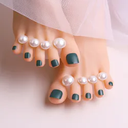 8Pcs White Pearls Soft Silicone Toe Separator For Nail Polish，Set of Toe Spacers For Feet Apply Nail Polish And Repair nails