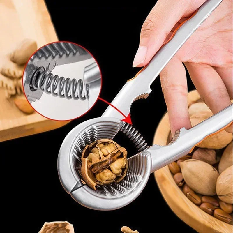 2023 New Crack Almond Walnut Hazel Nut Kitchen Nutcracker Clip Clamp Plier Cracker Pecan Hazelnut Crack Tools Shell Breaker