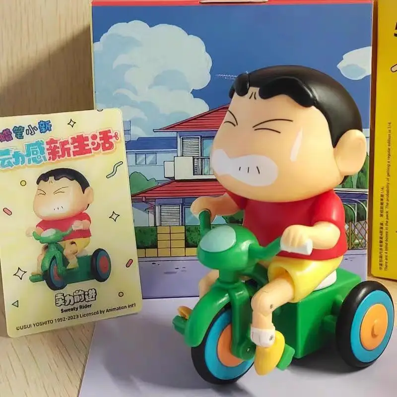 Crayon Shin Chan-caja misteriosa de juguete, caja ciega, juego moderno, juego móvil, regalo de cumpleaños oscilante hecho a mano, Anime circundante de Japón