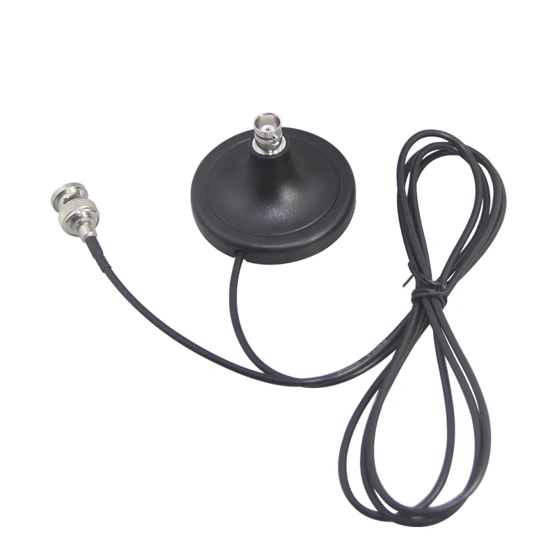BNC Macho e Fêmea Antena Base Magnética Cabo de Extensão RG174/RG58 para Extensão de Microfone Sem Fio Q9 Ham Radio Car Sucker