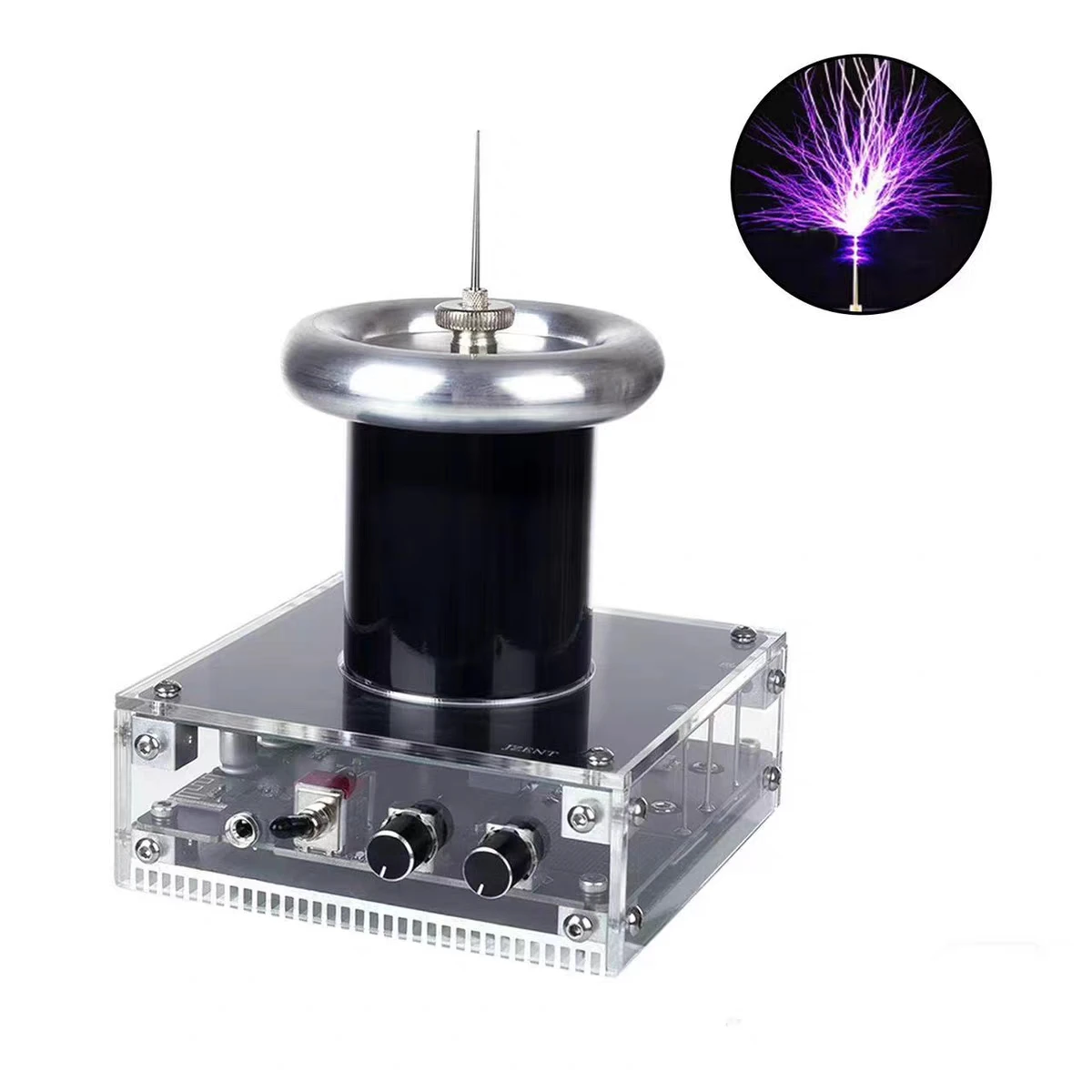 Tesla Coil Arc Music Kit - Touch Sensitive DIY Lightning Experiment, Educational Science Project with Arc Displays