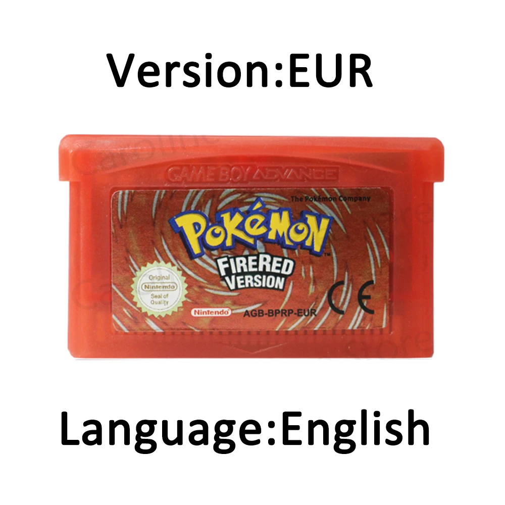 Pokemon GBA-serie 32-bit videogamecartridge Consolekaart Pokemon Emerald FireRed LeafGreen Ruby Sapphire Meertalig