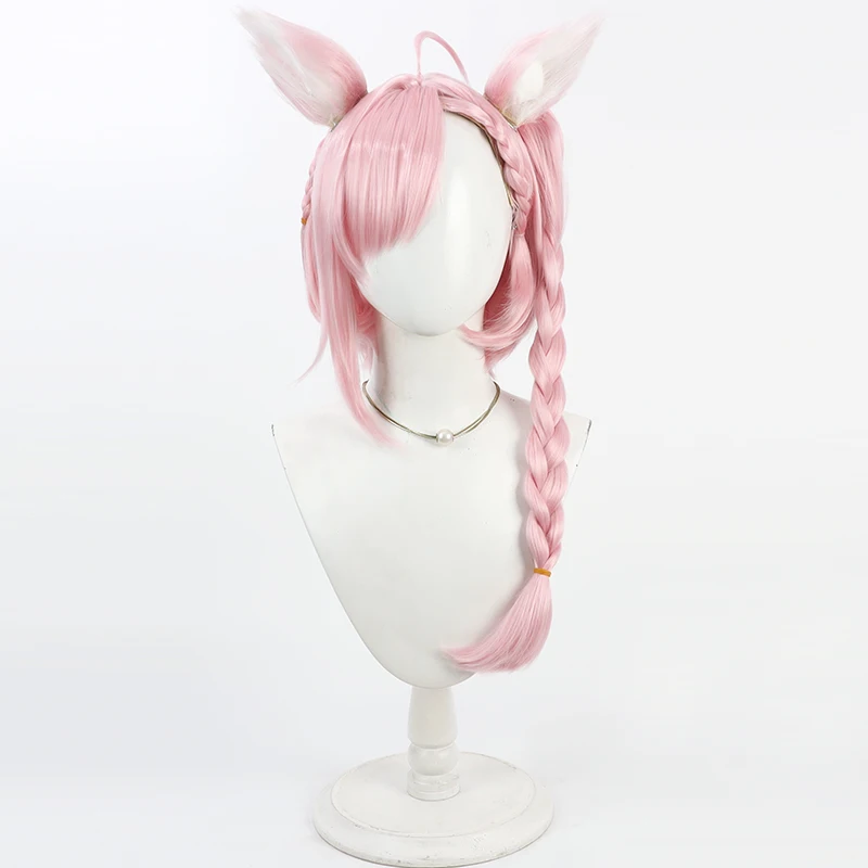 Hakui Koyori Anime VTuber Hololive Cosplay Wig Halloween Party Prop Synthetic Hair Heat Resistant Fiber + Wig Cap