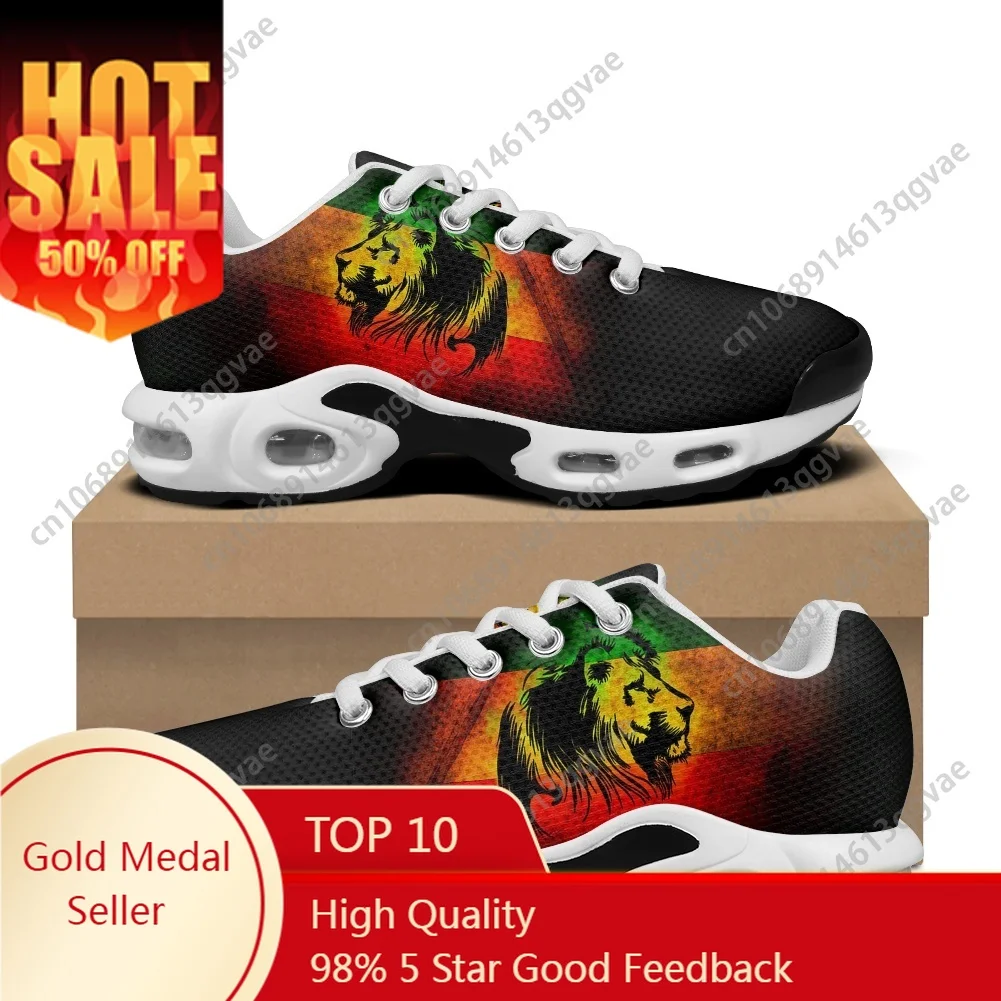 

Reggae Rastafarian Rasta Rastafari Lion of Judah Air Cushion Sneakers Mens Womens Teenager Sports Shoes Custom Made Mesh Sneaker