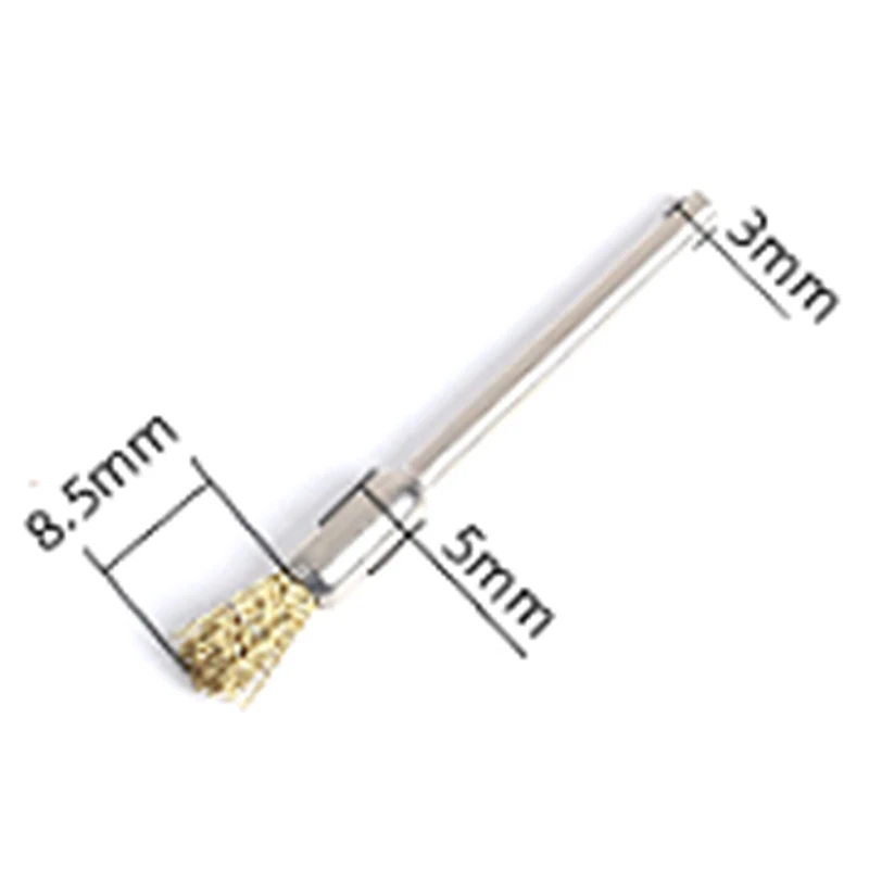 Spazzole in filo di acciaio da 50 mm Ruota per lucidatura Mini spazzola spazzolata 4 pezzi per la rimozione della ruggine Lucidatura e sbavatura su superfici metalliche