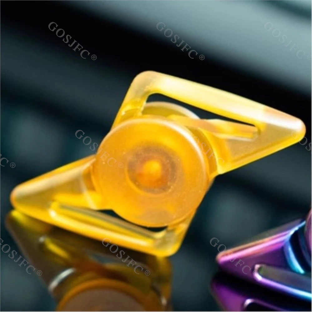 FOXEDC PEI Tweeblad Gyro Tactiele Fidget Spinner Stress Relief Speelgoed Fidget Speelgoed voor volwassenen