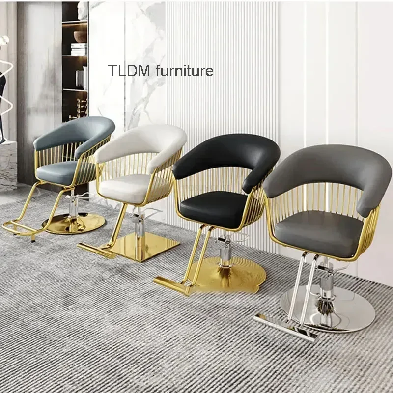 

Light Luxury Fashion Barber Chairs Modern Hair Salon Furniture Hairdressing Chair Hair Salon Special Liftable Hair Cutting Chair