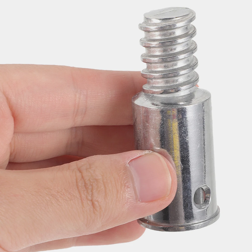 

4pcs Threaded Connector for Broom Extension Pole Stainless Steel Adapter Tip Handle End Accessory Cleaning Repair Kit Secure