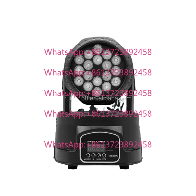 High Quality 18pcs RGBW 4in1 LED Moving Head Stage Light 20W Cob Beam with DMX Control for Garden Application