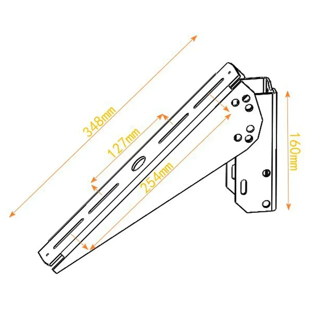 PV Bracket Simple and Secure 30° Single Solar Panel Pole Mount – Fully Adjustable – Stainless Steel Screwed Bracket