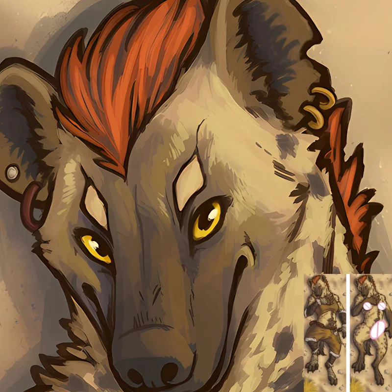 

DIY Personalized Anime Gnoll Fluffy Orcus Dakimakura Furry Pillowcase Hugging Body Pillow Cover Case Double-sided Print