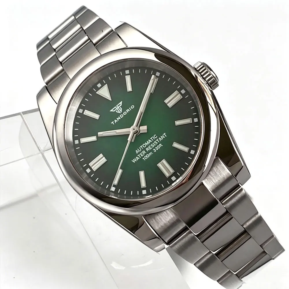 New 36MM/39MM MIYOTA 8215 Automatic Mechanical Men Watch green/purple face Sapphire 10ATM Wristwatches Business Clock Tandorio