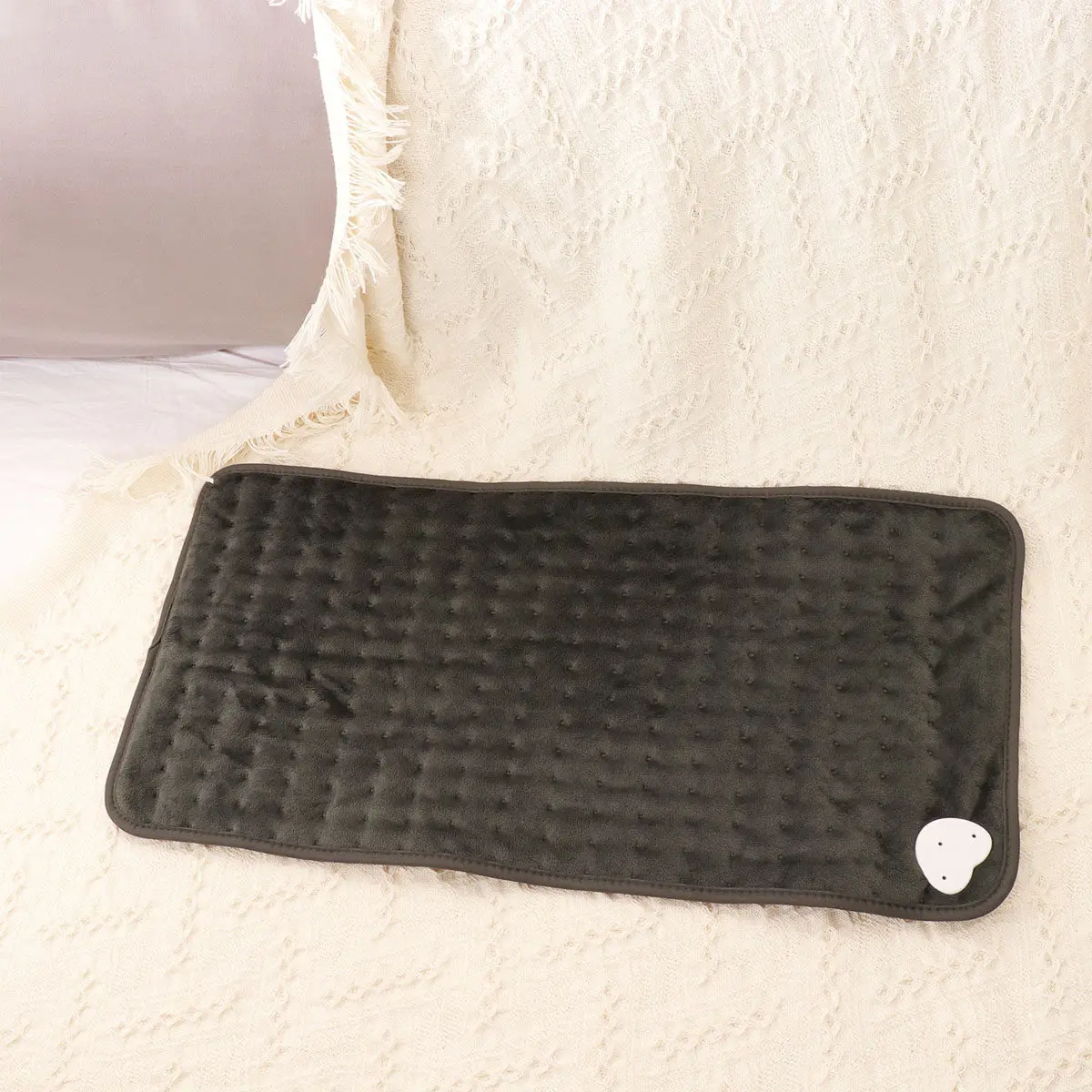 1Pcs Electric Heating Pad Thick Fabric 6 Temperature Levels 4 Timer Settings Heat Therapy for Back Abdomen Lap Au Plug 230V Dark