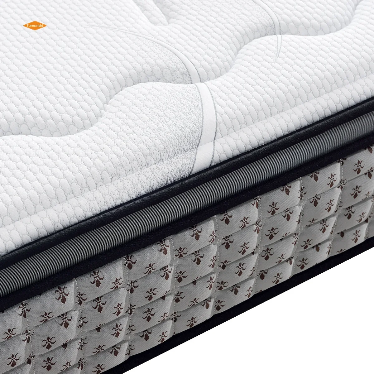 High End Queen King Size Hotel Bed Mattress Vaccum Compressed Rolled High Density Memory Foam Spring Mattress For Hotel