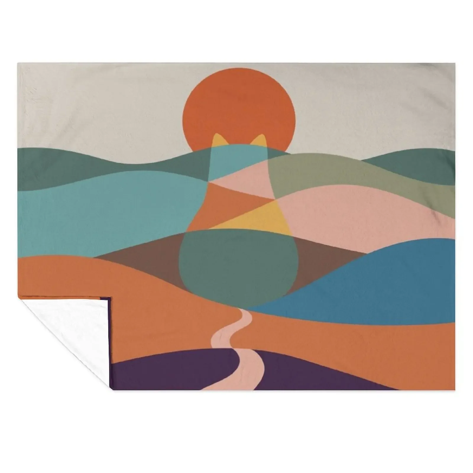 

Cat Landscape 65 Throw Blanket Retros Luxury Thicken Thermals For Travel Comforter Blankets