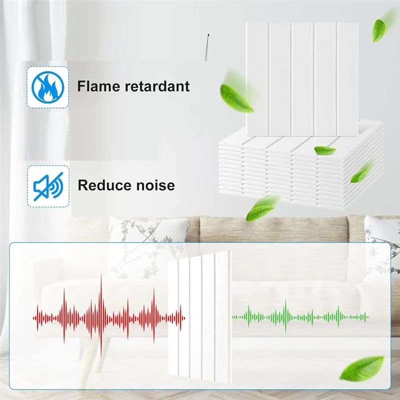

XFDZ-12 Pack Sound Proof Foam Panels 12X12x0.4 Inch, Self Adhesive Acoustic Wall Panels,For Acoustic Treatment