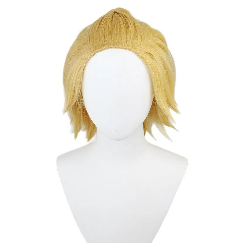 Perruque courte dorée légère de Tokyo Swastika Avenger pour Cosplay comme Style Manjiro Sano Renaissance Path