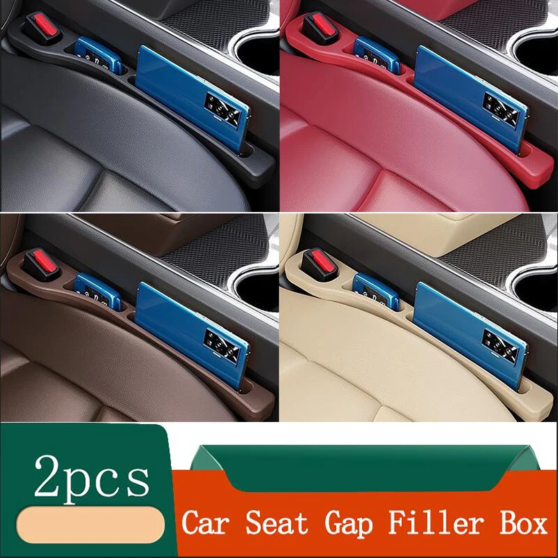 2Pcs Car Seat Gap Filler Seat Crevice Storage Box Bag For Renault Captur Megane Talisman Espace Clio Zoe Koleos Scenic 4 Arkana