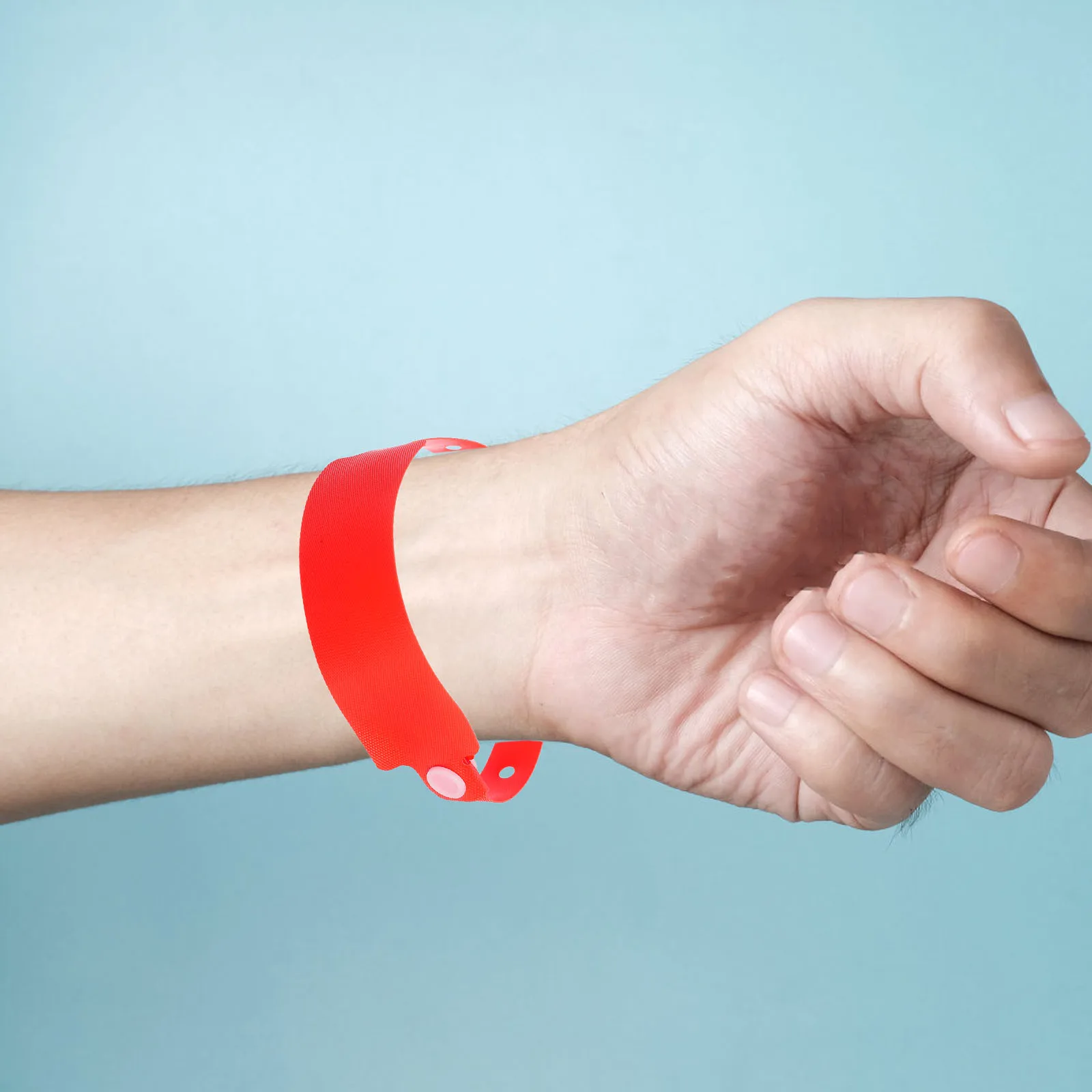 30pcs Wristbands Durable PVC Adjustable Waterproof Identification Handwriting Comfortable Fit for Events Halloween Party