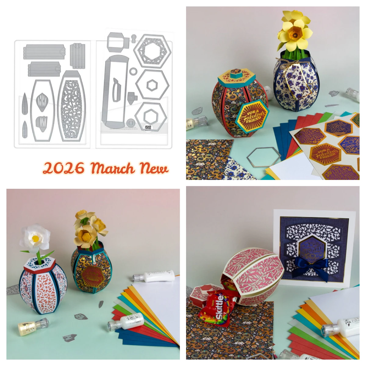 

Various Vases Metal Cutting Dies Scrapbook Diary Decor Embossing Template DIY Greeting Card Handmade Decoration 2026 March New