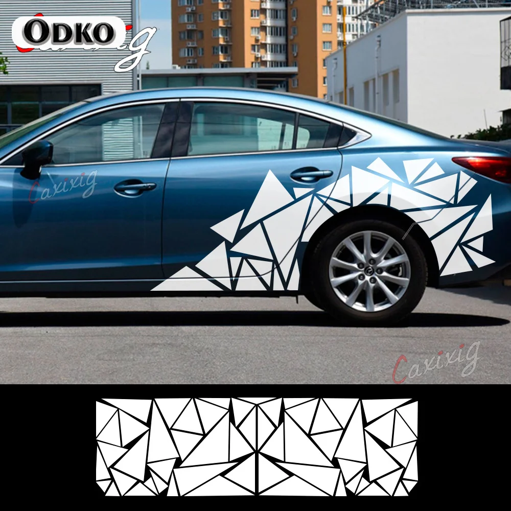 Car Tail Vinyl Triangle Stickers For Audi A4 A3 BMW Ford Renault Dacia Skoda VW KIA Nissan Toyota Honda Tuning Auto Accessories