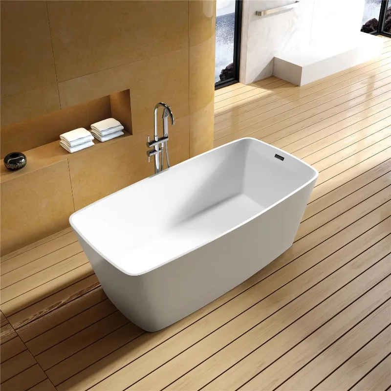 Factory Hot Price Bathroom Bathtub Light Weight  whirlpool Acrylic Freestanding Bathtub