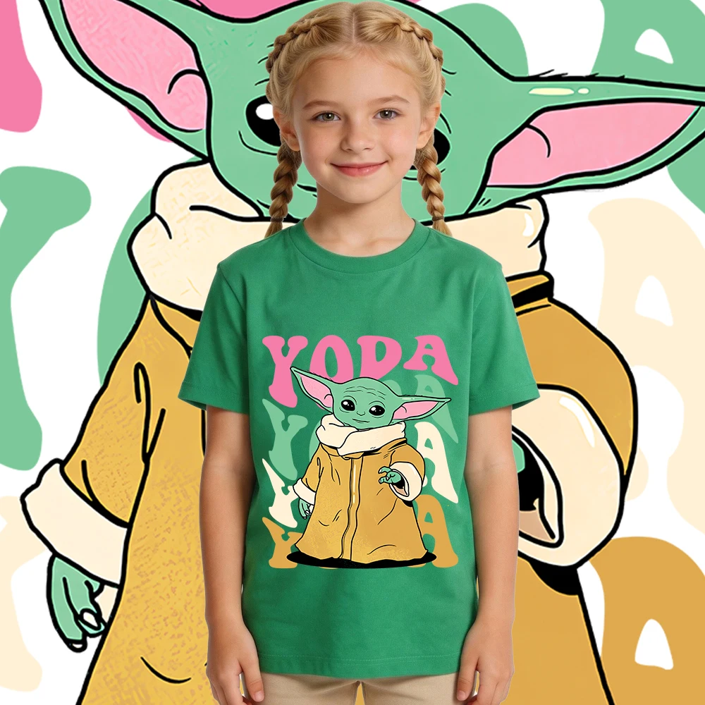 camiseta-grafica-star-wars-yoda-baby-grogu-para-meninas-camiseta-casual-de-algodao-roupas-de-verao-para-criancas-top-fashion-fofo-de-manga-curta