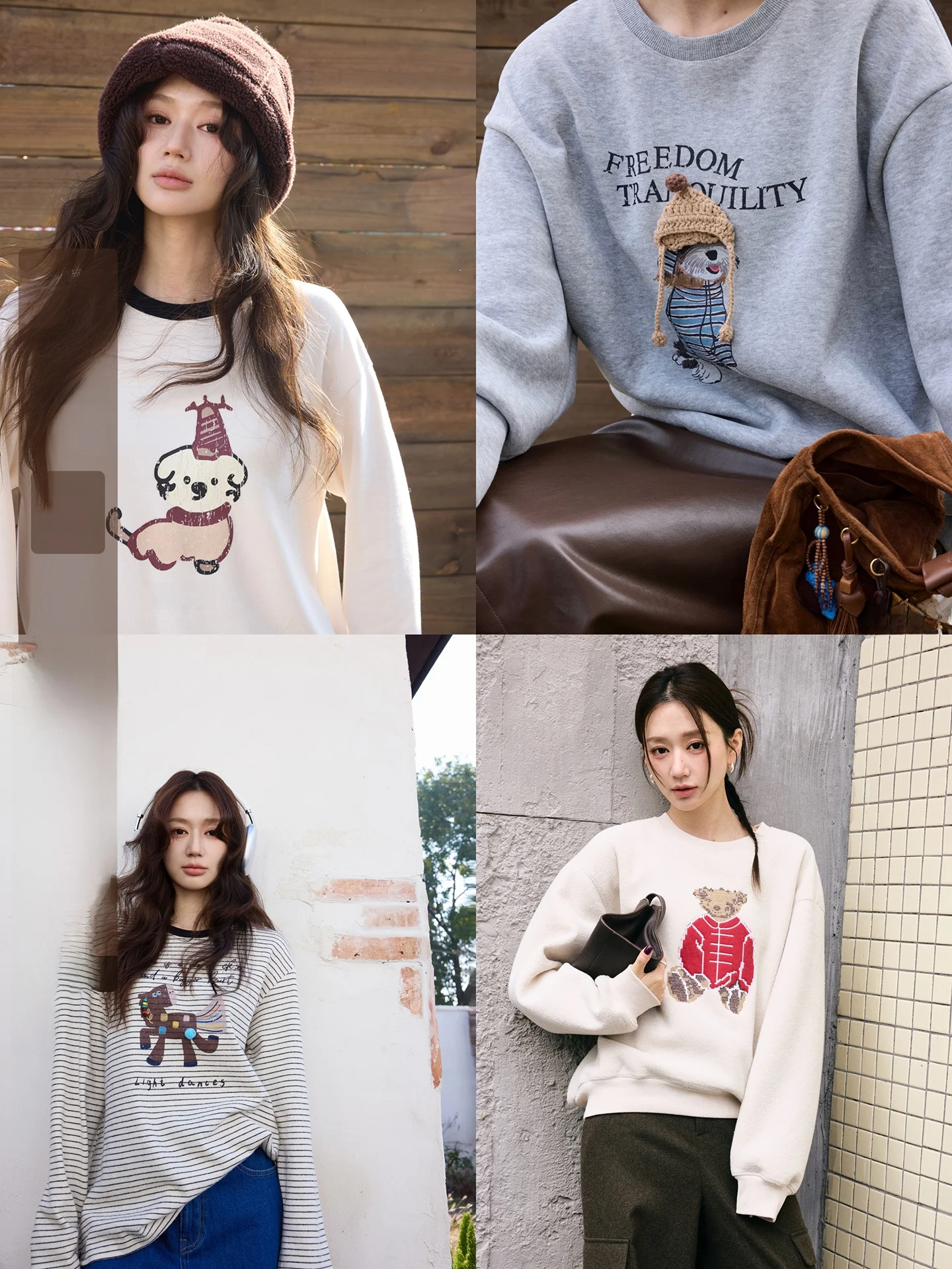 

Зимний утепленный флисовый свитшот Camelux для женщин: свободный повседневный топ с круглым вырезом, удобная футболка с длинным рукавом