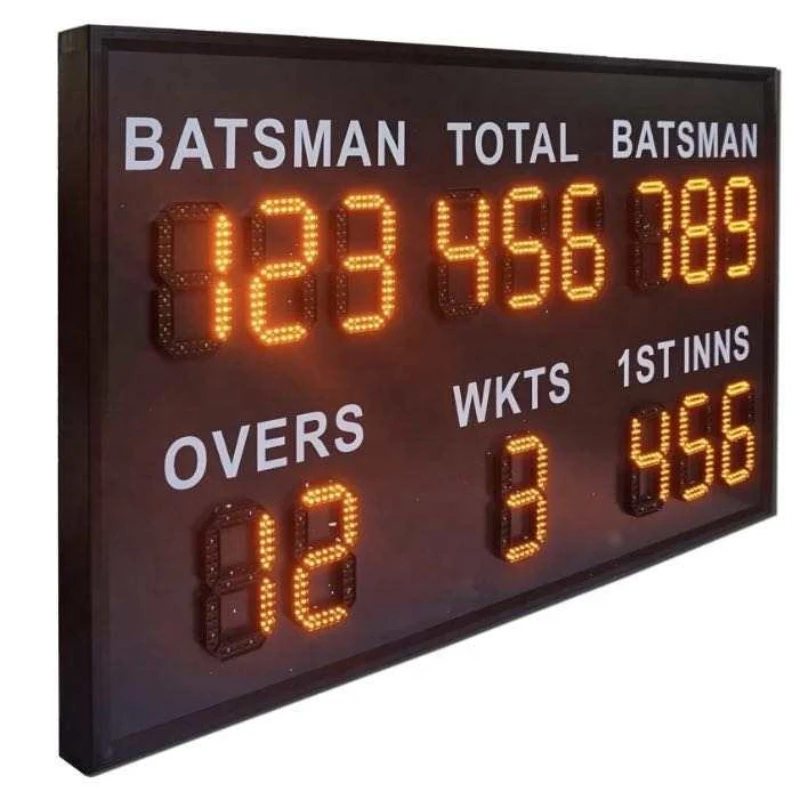 Led Message Board Single Yellow LED Scoreboard Outdoor Waterproof 2.5mx2.5m Remote Control LED Score Digital number Cricket LED