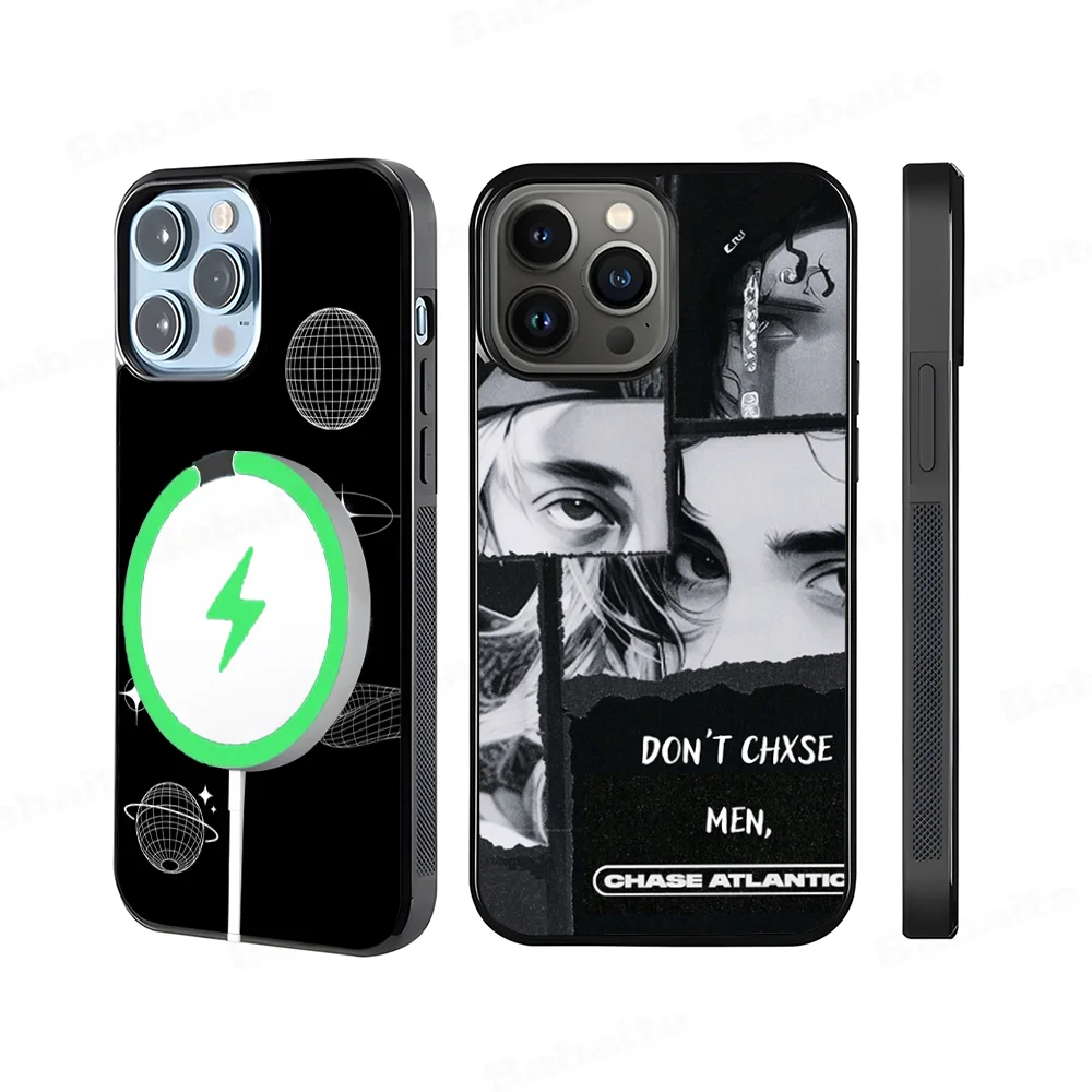 Chase Atlantic Music Phone Case Magnetic Case For iPhone 16 14 13 12 11 15 Pro Max Plus For Magsafe Wireless Charge Cover