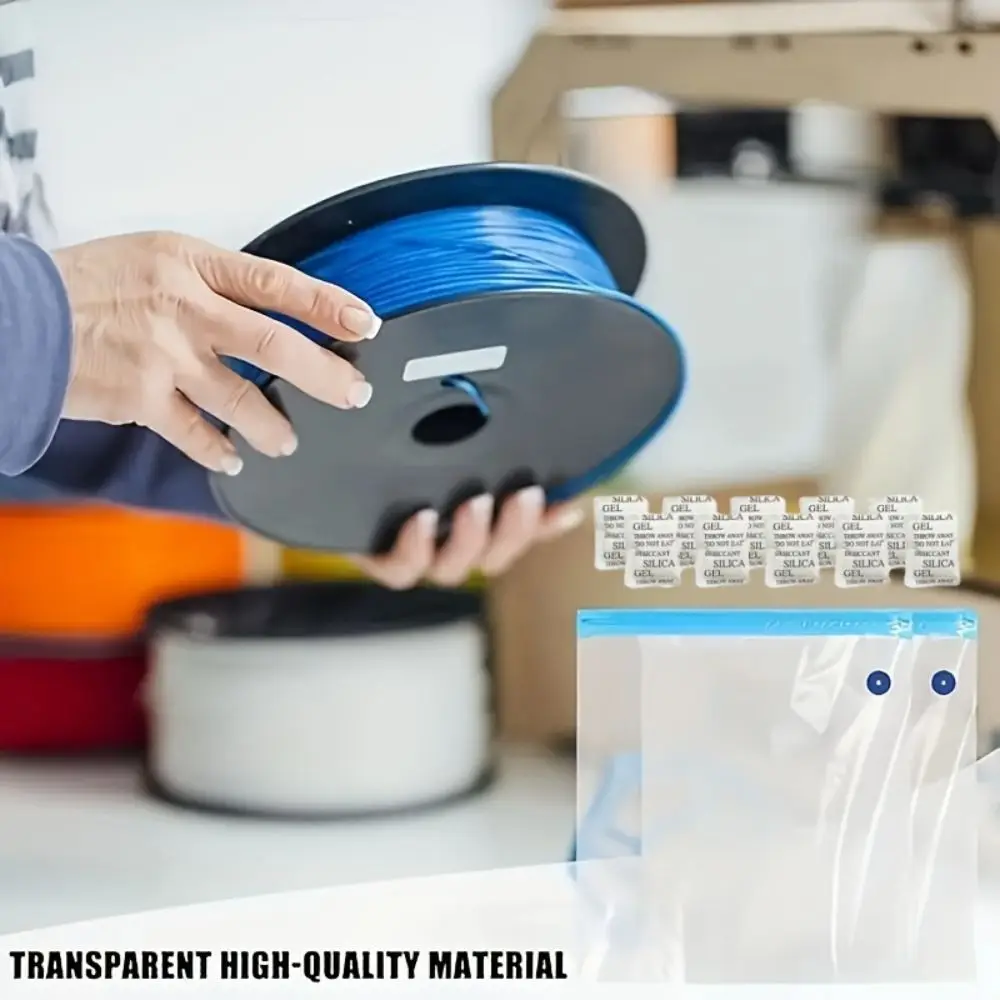 Reusable 3D Printer Vacuum Bags Dust Resistant Moisture Resistant 3D Filament Storage Dustproof Hand Pump Compatible