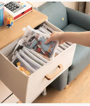 Síťovaná taška na zip, úložný box na hračky, stavební blok, puzzle, dílčí taška na zip, průhledná povrchová úprava, úložný box 10 nejlepší prodej Organizér na hračky - №6