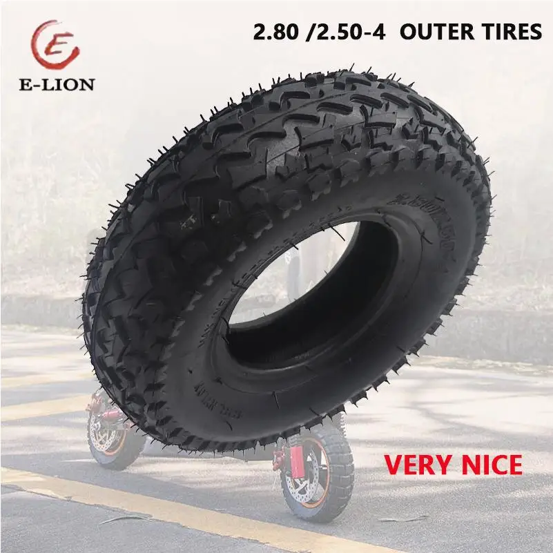 

2,80/2,50-4 Внутренняя трубка внешней шины для внедорожных шин Высокая стабильность Газ высокой плотности 9 дюймов для подходит для газового/электрического скутера