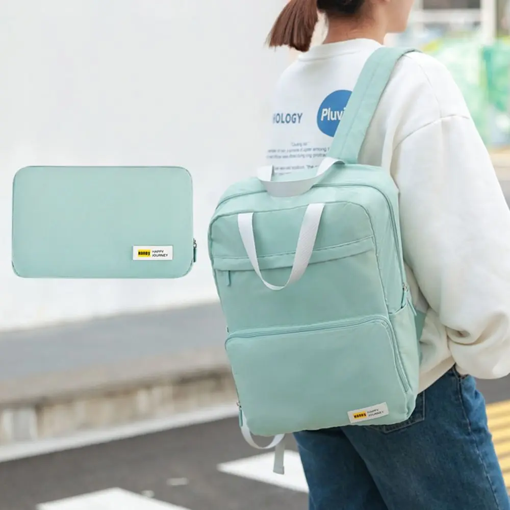 High Quality Polyester Versatile Backpack Foldable 6 Colors School Student Backpack Washable Travel Bags Unisex