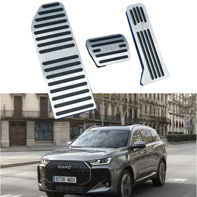 Для EBRO S700 S800 Chery Tiggo7 PLUS Tiggo8 TIGGO 7 8, педаль акселератора, тормоза, подставка для ног, противоскользящий автомобильный аксессуар