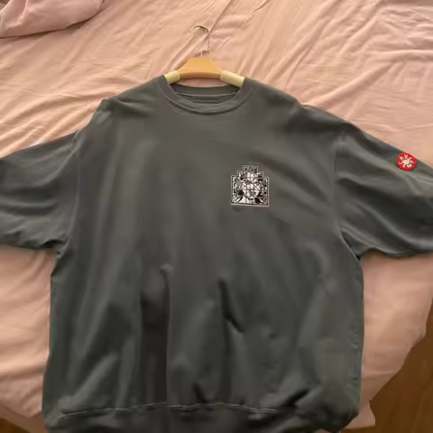 Summer CAV EMPT Tshirt Embroidery Geometric Grid Portrait Print Cotton Short Sleeve Men Women Cleanfit Streetwear Loose CE Tops