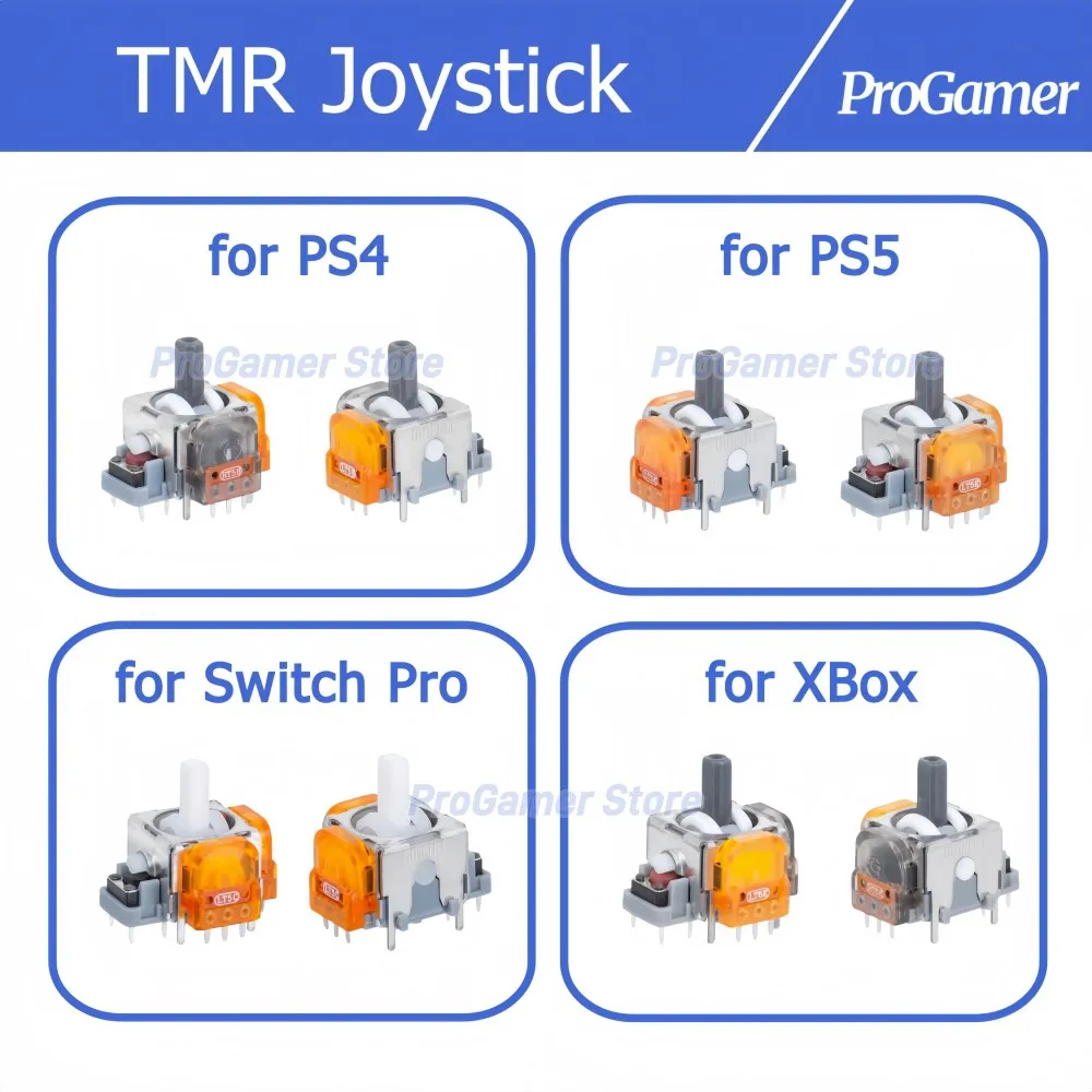 

10/20/30pcs TMR Joystick Replacement for PS5 PS4 Xbox Switch Pro Controller, Anti-Drift Electromagnetic Thumb Stick Repair Parts