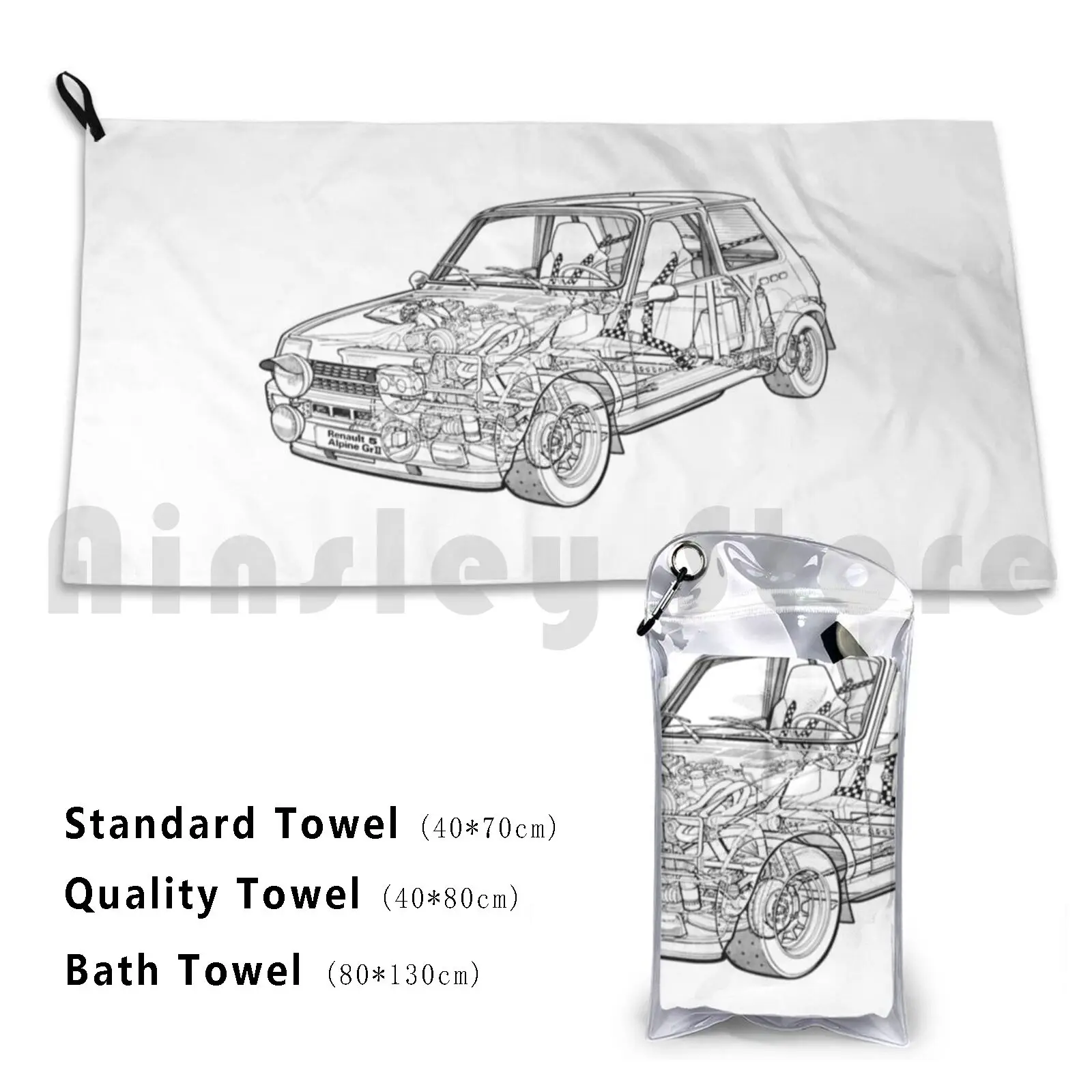 

1977 5 Alpine Rally Wrc Black Blueprint Custom Towel Bath Towel 1977 5 Rally Alpine Wrc