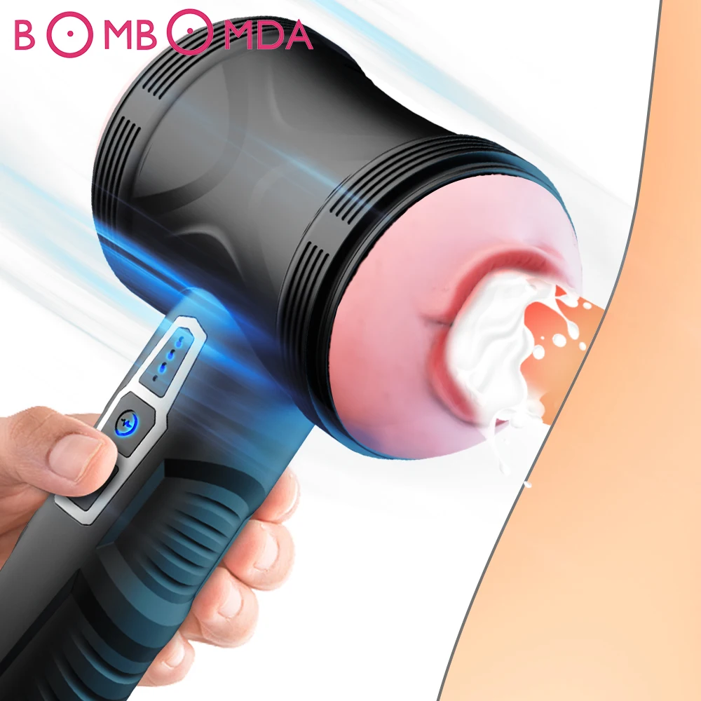 Automatic Male Masturbator Cup Vagina and Mouth Masturbation Blowjob Man Mastuburator Sex Toys for Men Adult Goods Electric Mast