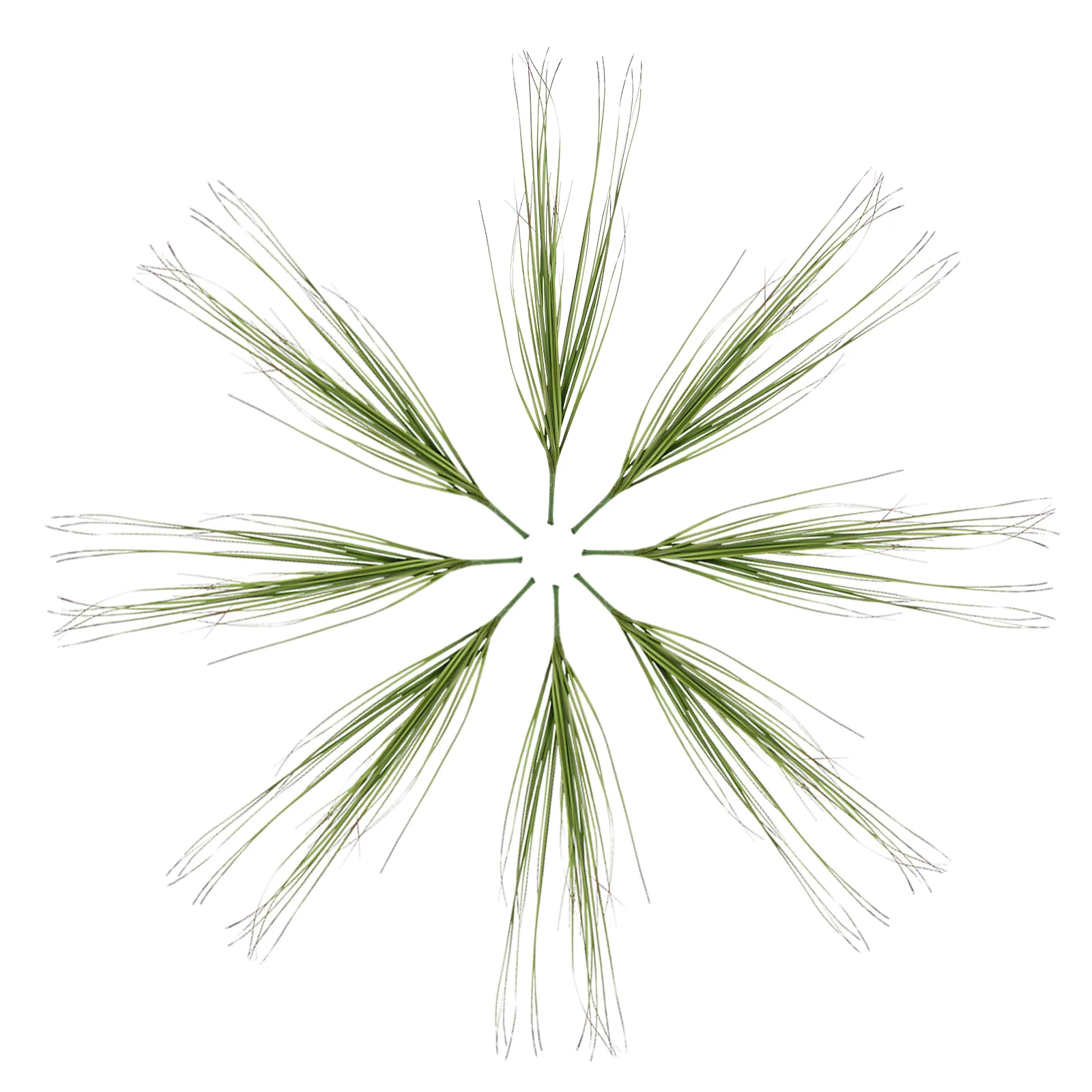 

8 Pcs Artificial Plants Outdoor Nordic Shrubs for Outdoors Green Grass Plastic That Look Real