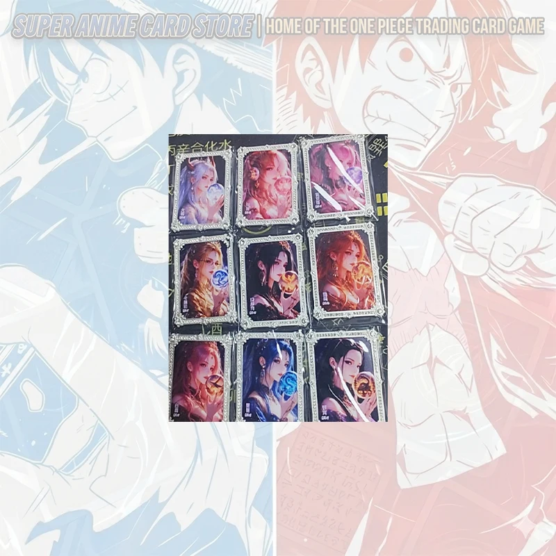 Japanese Anime ONE PIECE HY Metal Drill Card Shirahoshi Perona Boa Hancock Vinsmoke Reiju Nico Robin Collectible Cards