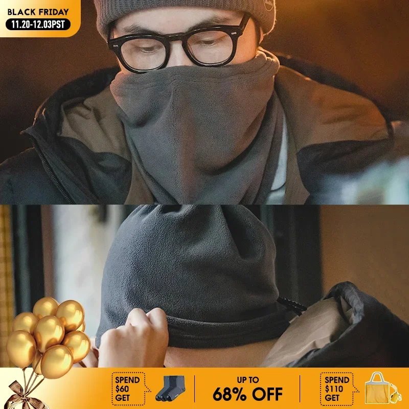 Maden متعددة الوظائف التدفئة وشاح للرجال ، يندبروف الرقبة أدفأ ، الدراجات نصف غطاء الوجه ، في الهواء الطلق دراجة قبعة الأوشحة ، الشتاء