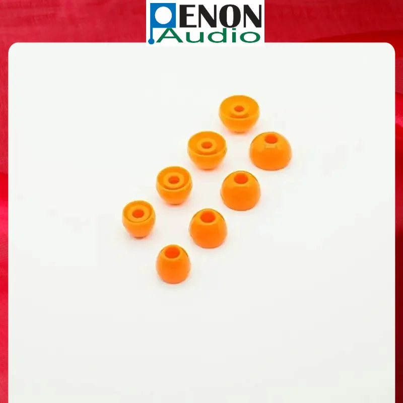 3 Pairs of Penon Liqueur O Orange 4.5mm Series S/M/L/XL HiFi lSilicone Eartips for 4.0-6.5mm Nozzle In-ear Earphone IEMs