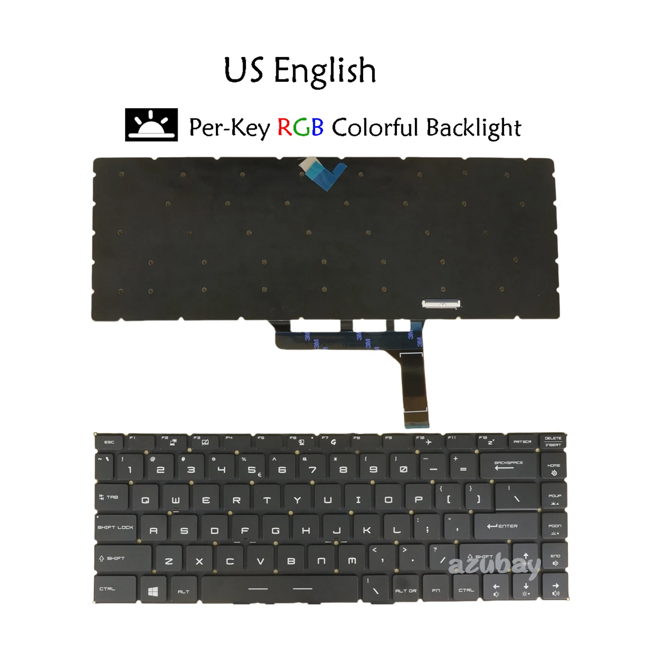 Laptop Keyboard For MSI GS65 Stealth 8RE 9SG 9SF 9SE, GS65 Stealth Thin 8RF 8SG  US English Per-key RGB Backlit