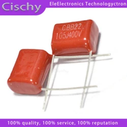 10PCS 400V105 1UF Pitch 20MM 400V 105 1000NF CBB Polypropylene film capacitor