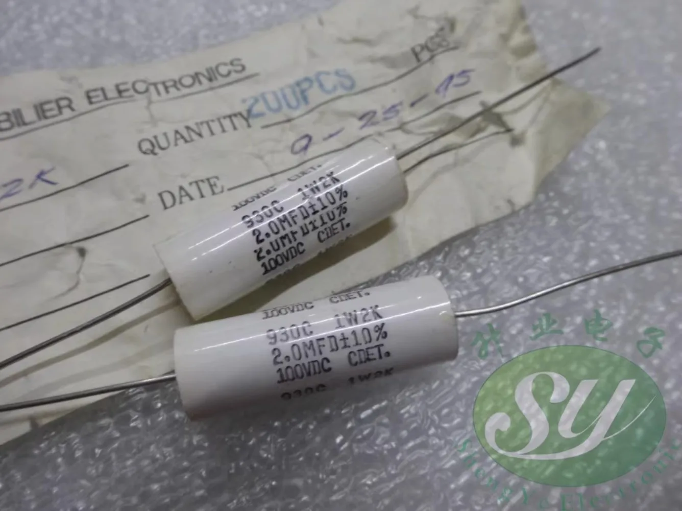 5 قطعة CDET 2.0 فائق التوهج/100 فولت 2u0f 205 جديد مكثف الفيلم المحوري