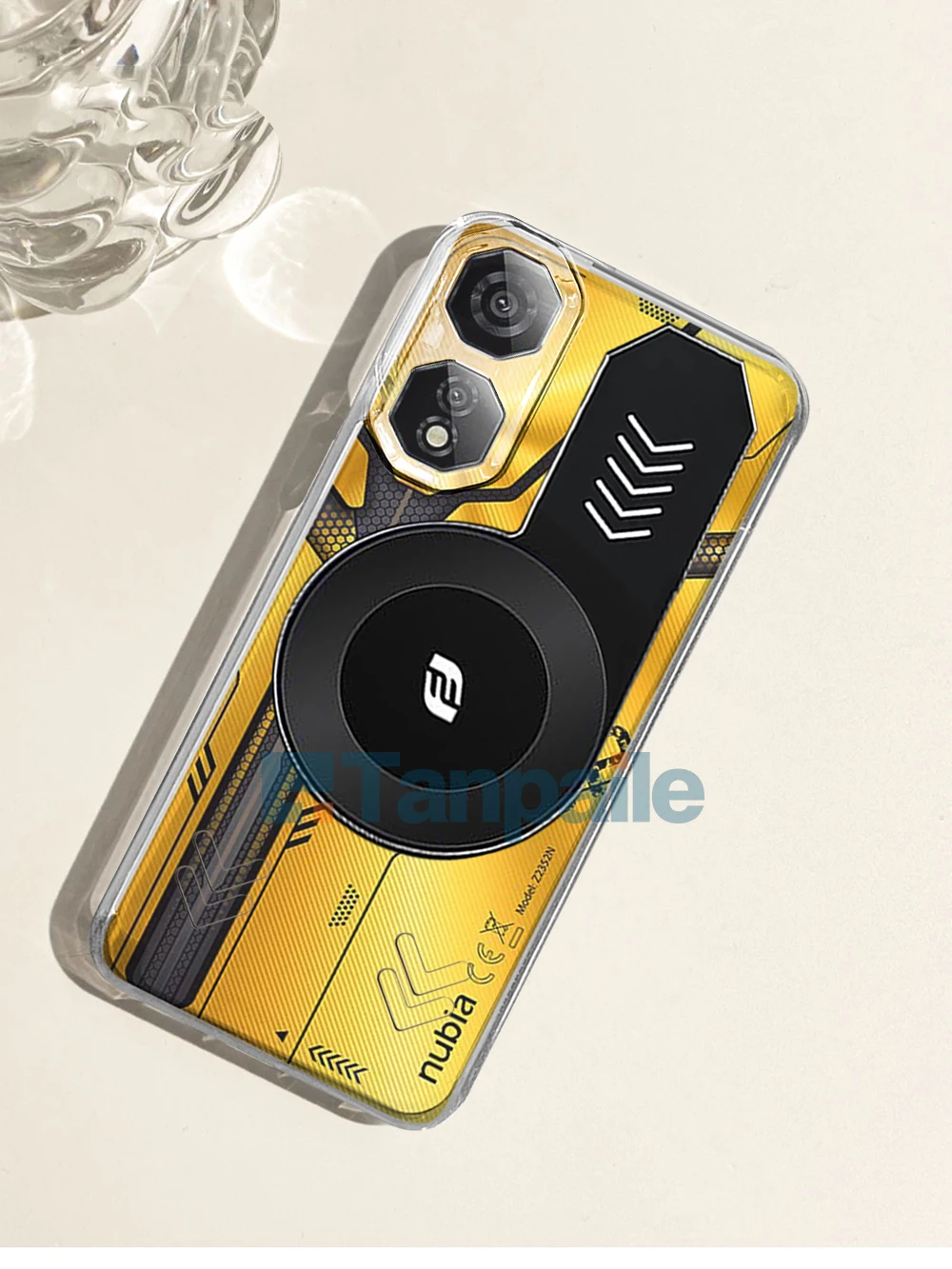 for Nubia Neo2 5G Neo 2 Cooling Case Shockproof Transparent Black Soft TPU Gaming Heat Dissipation Bumper Capa Funda Casing