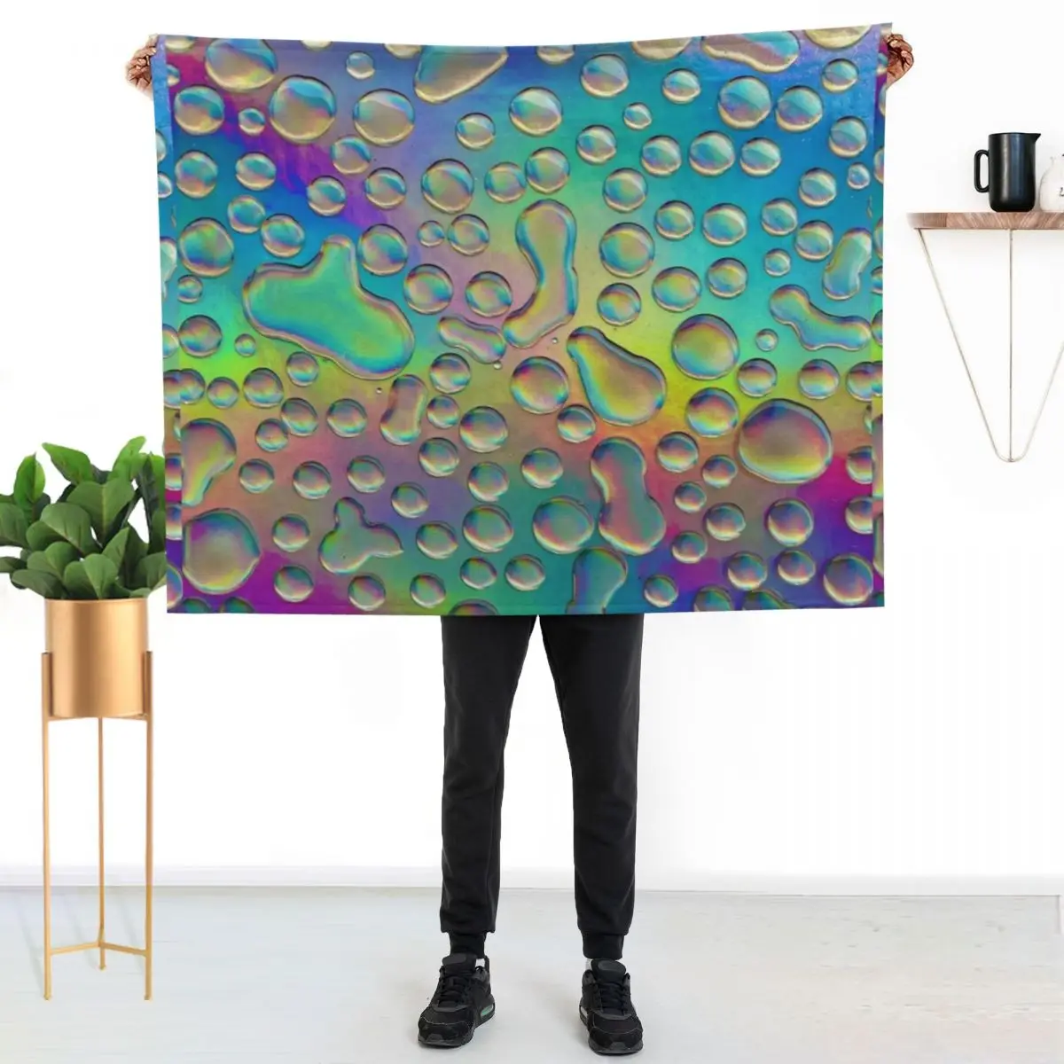 Neon Drips Throw Blanket for sofa For Baby decorative Cute Custom Vintage Blankets