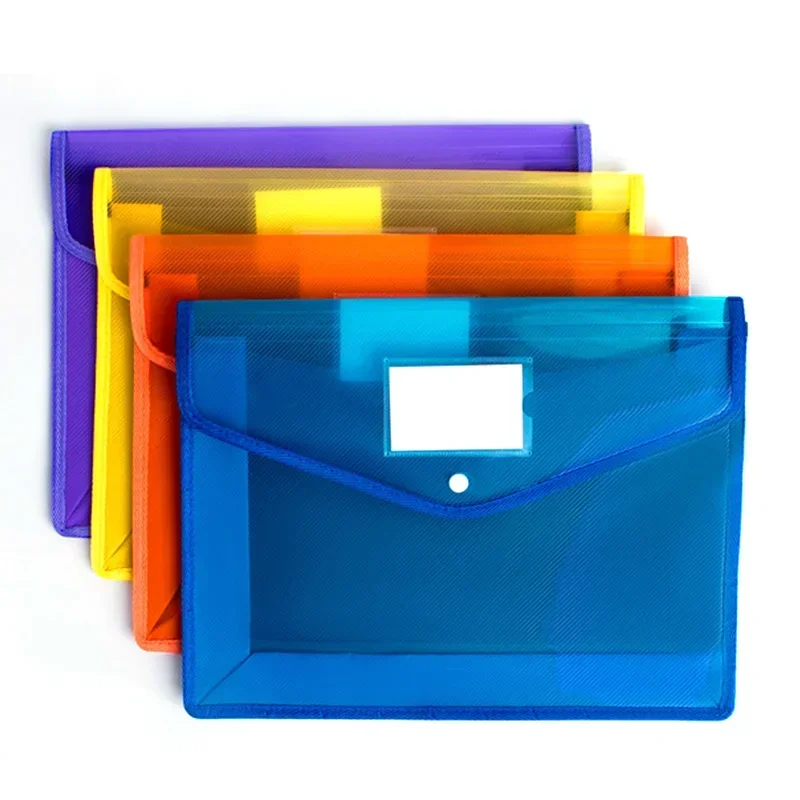 Imagem -03 - Impermeável Pvc File Folders para Portfolio Escritório Papelaria Storage Portfolio Paper Organizer a4